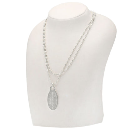 TIFFANY&Co. Return to oval tag Necklace Silver Ladies [Used]