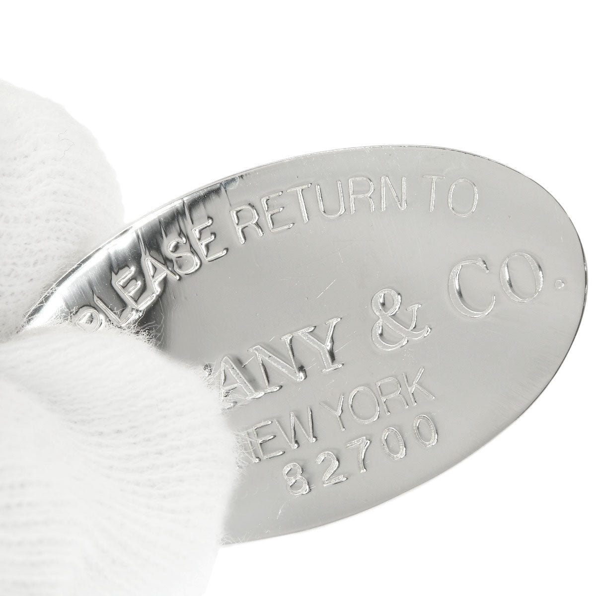 TIFFANY&Co. Return to oval tag Necklace Silver Ladies [Used]