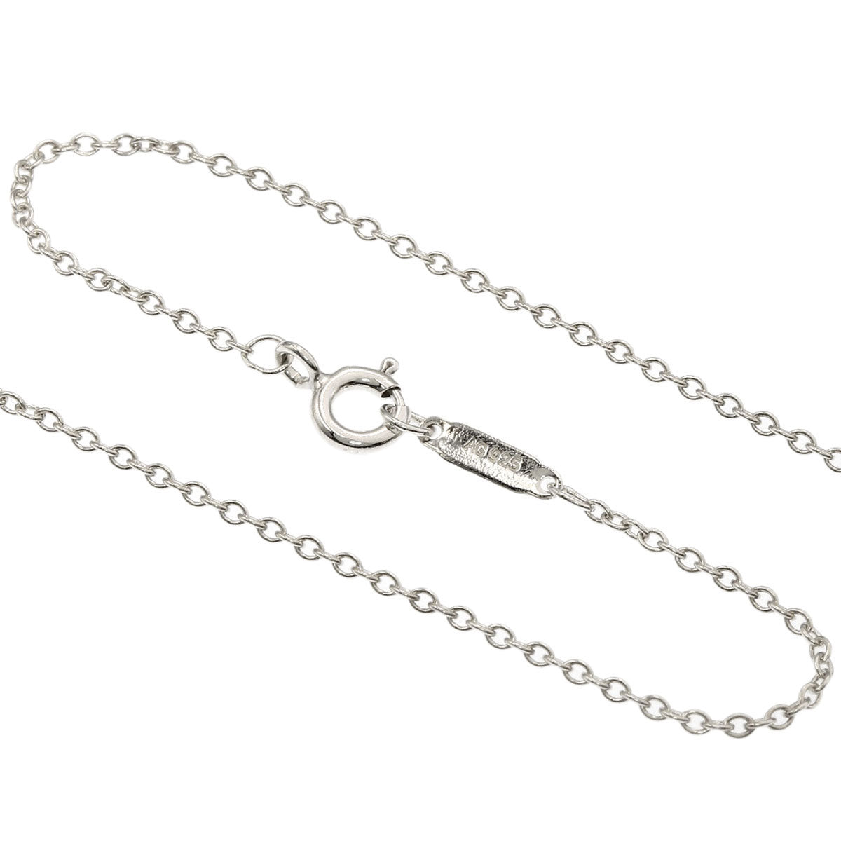 TIFFANY&Co. Interlocking Necklace Silver rubet metalLadies [Used]