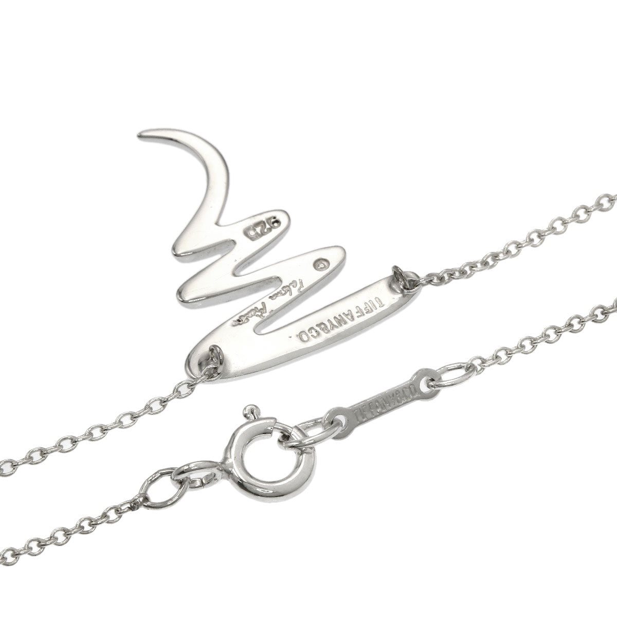 TIFFANY&Co. Scribble Necklace Silver Ladies [Used]