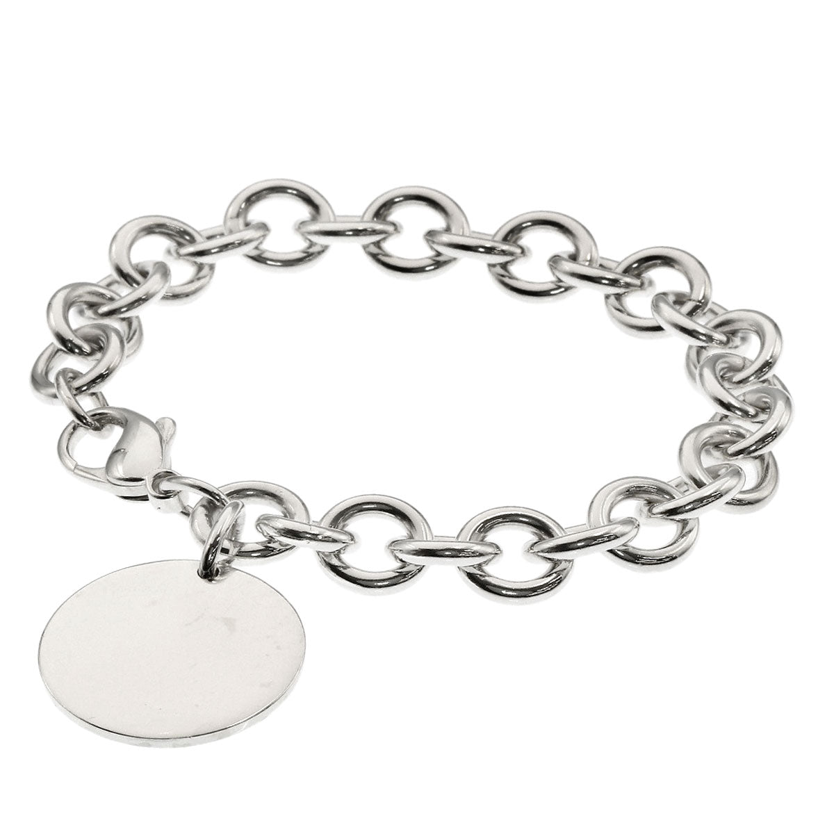 TIFFANY&Co. Return to round tag Bracelet Silver Ladies [Used]
