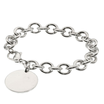 TIFFANY&Co. Return to round tag Bracelet Silver Ladies [Used]