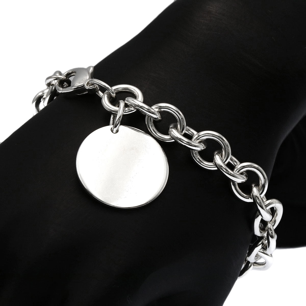 TIFFANY&Co. Return to round tag Bracelet Silver Ladies [Used]