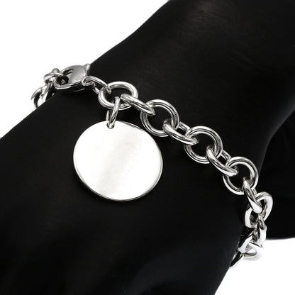TIFFANY&Co. Return to round tag Bracelet Silver Ladies [Used]
