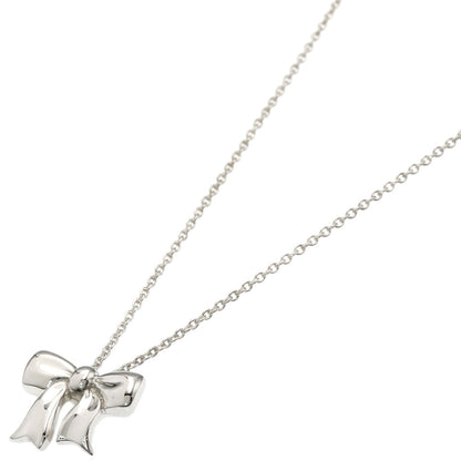 TIFFANY&Co. ribbon Necklace Silver Ladies [Used]
