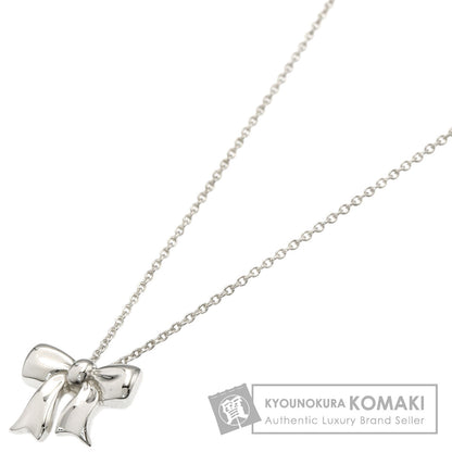 TIFFANY&Co. ribbon Necklace Silver Ladies [Used]