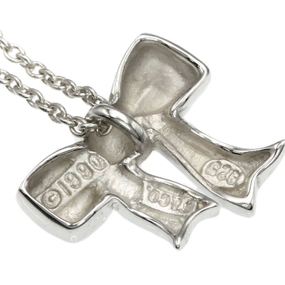 TIFFANY&Co. ribbon Necklace Silver Ladies [Used]