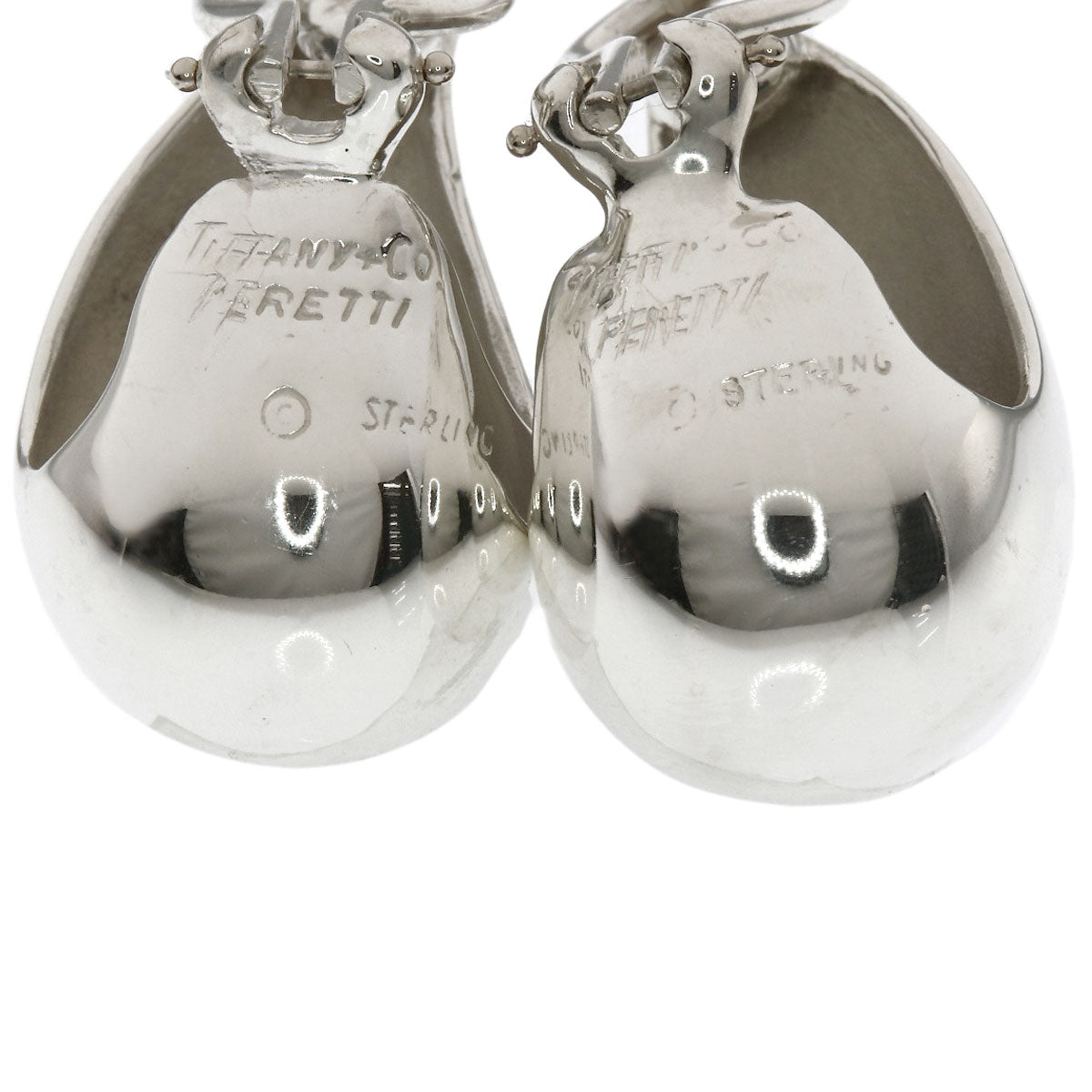 TIFFANY&Co. teardrop Earring Silver Ladies [Used]