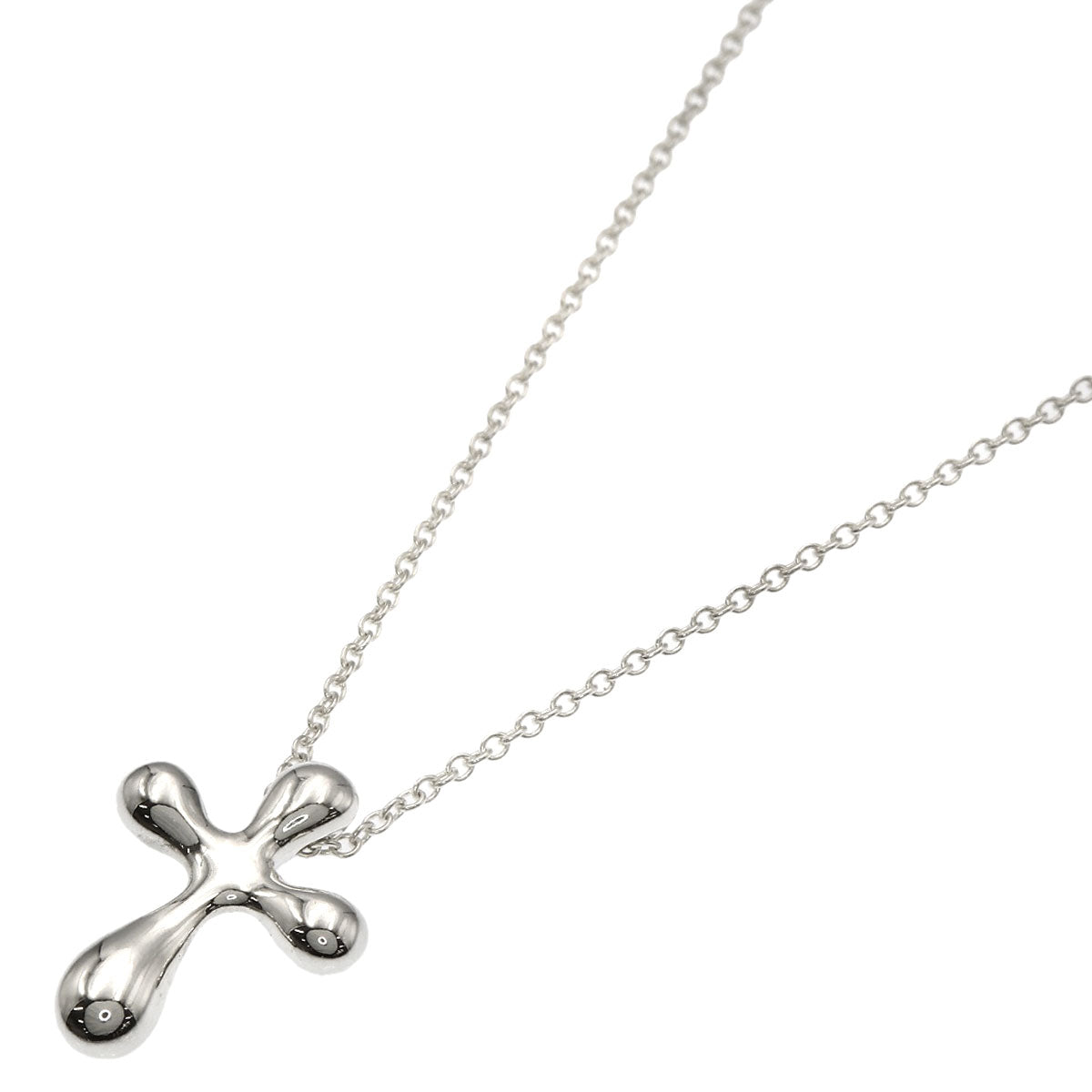 TIFFANY&Co. Small cross Necklace Silver Ladies [Used]