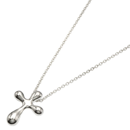 TIFFANY&Co. Small cross Necklace Silver Ladies [Used]