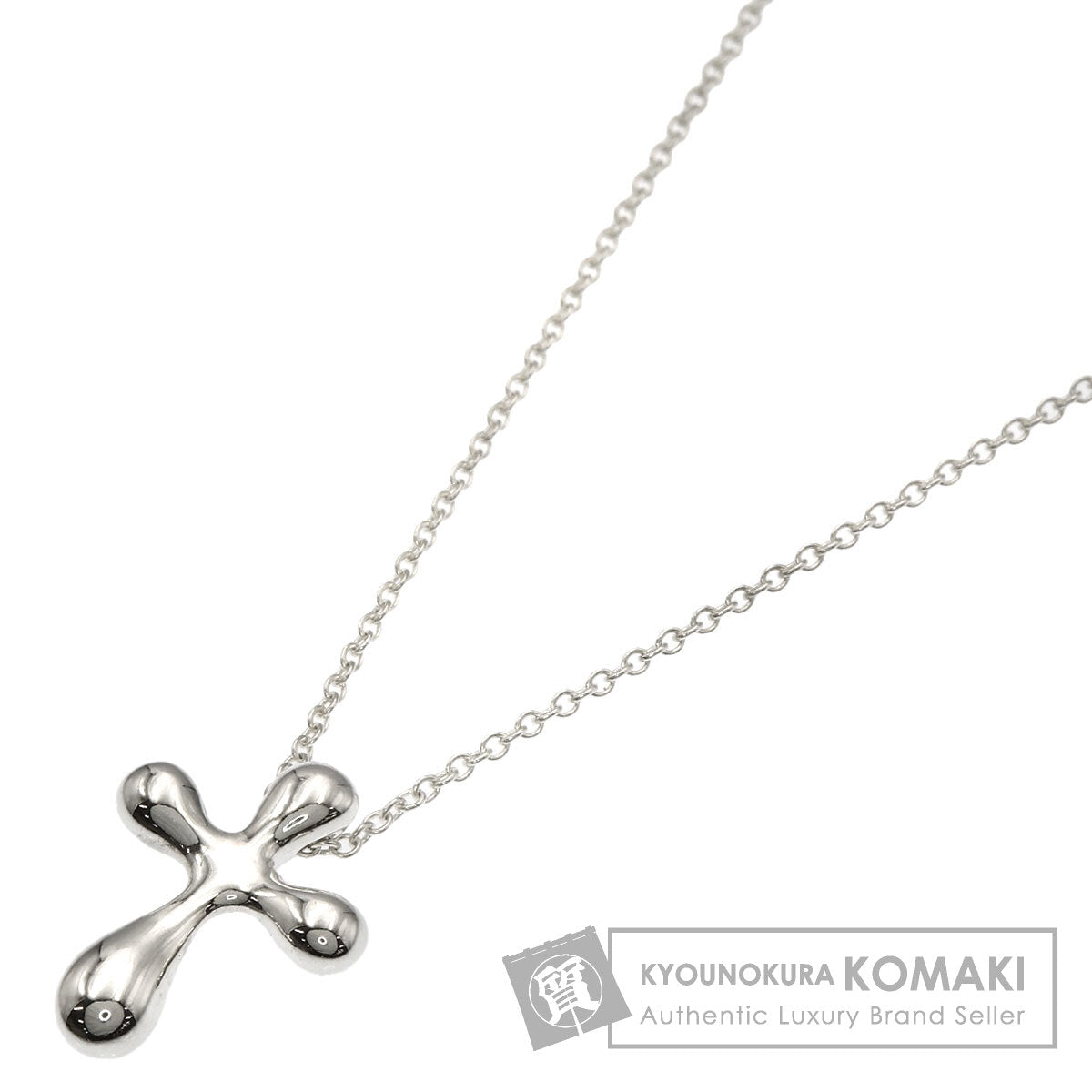 TIFFANY&Co. Small cross Necklace Silver Ladies [Used]