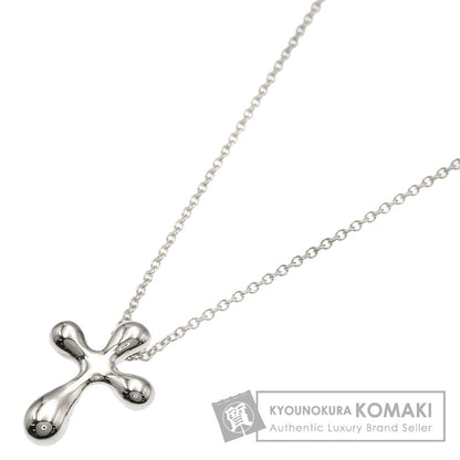 TIFFANY&Co. Small cross Necklace Silver Ladies [Used]