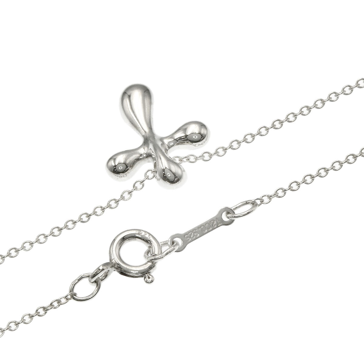 TIFFANY&Co. Small cross Necklace Silver Ladies [Used]