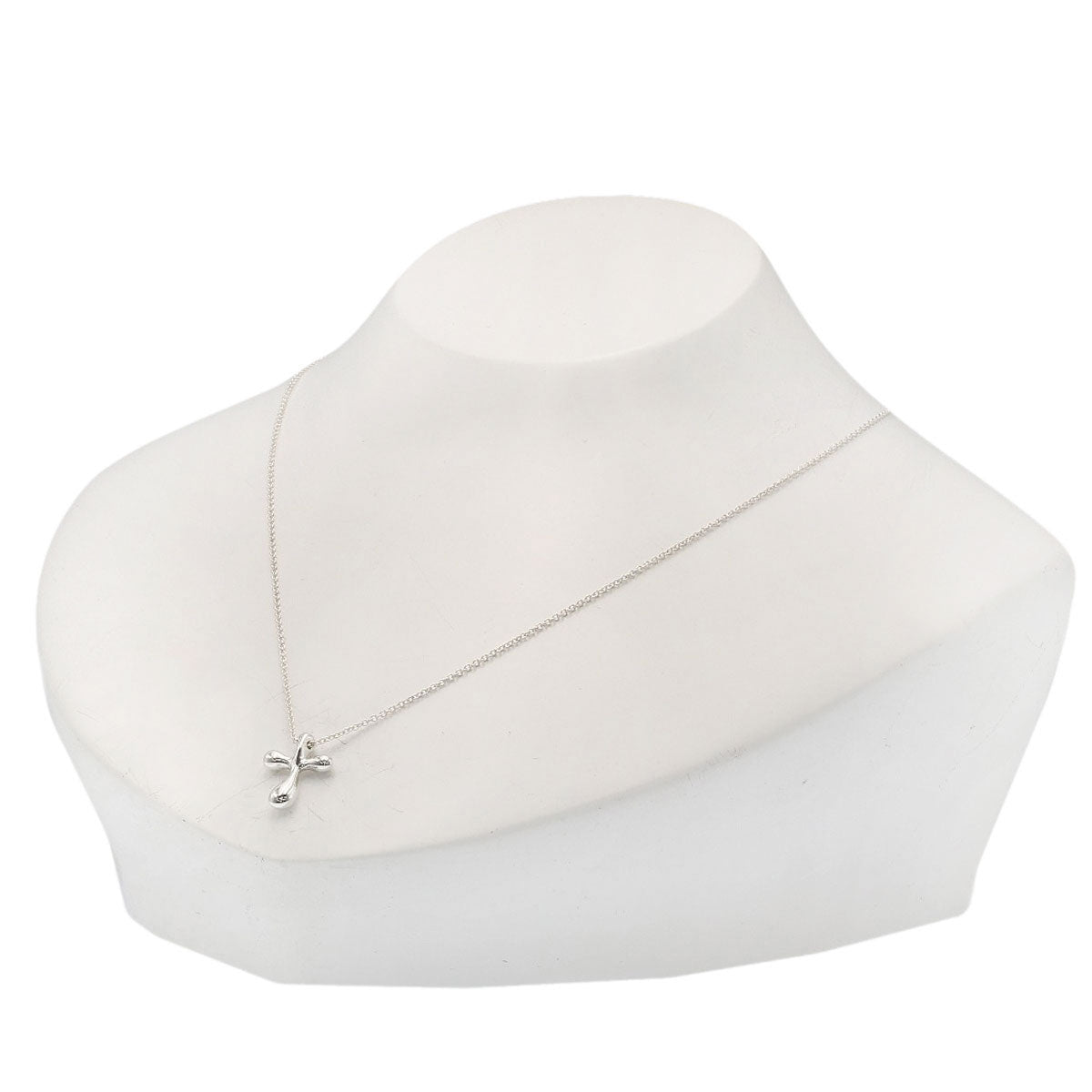 TIFFANY&Co. Small cross Necklace Silver Ladies [Used]
