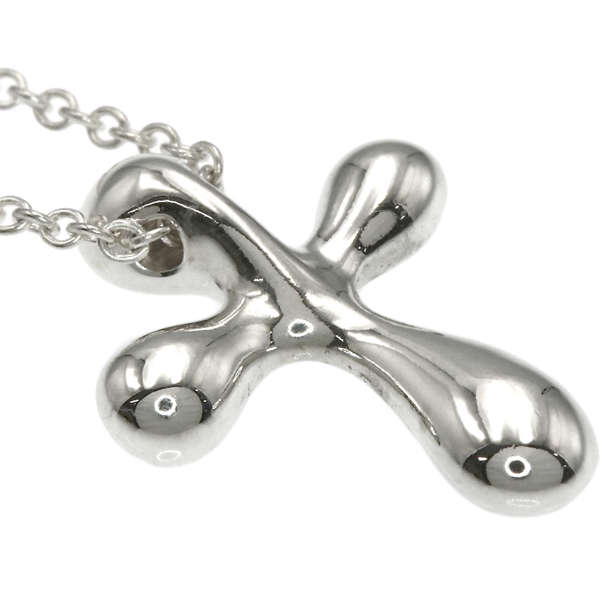 TIFFANY&Co. Small cross Necklace Silver Ladies [Used]