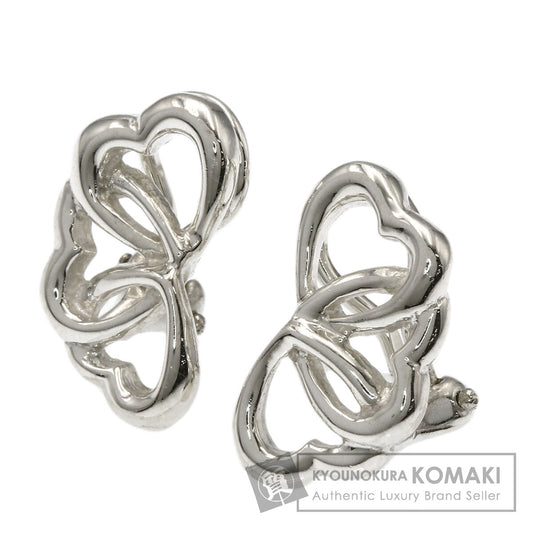 TIFFANY&Co. Triple heart Earring Silver Ladies [Used]