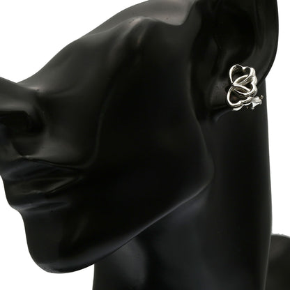TIFFANY&Co. Triple heart Earring Silver Ladies [Used]