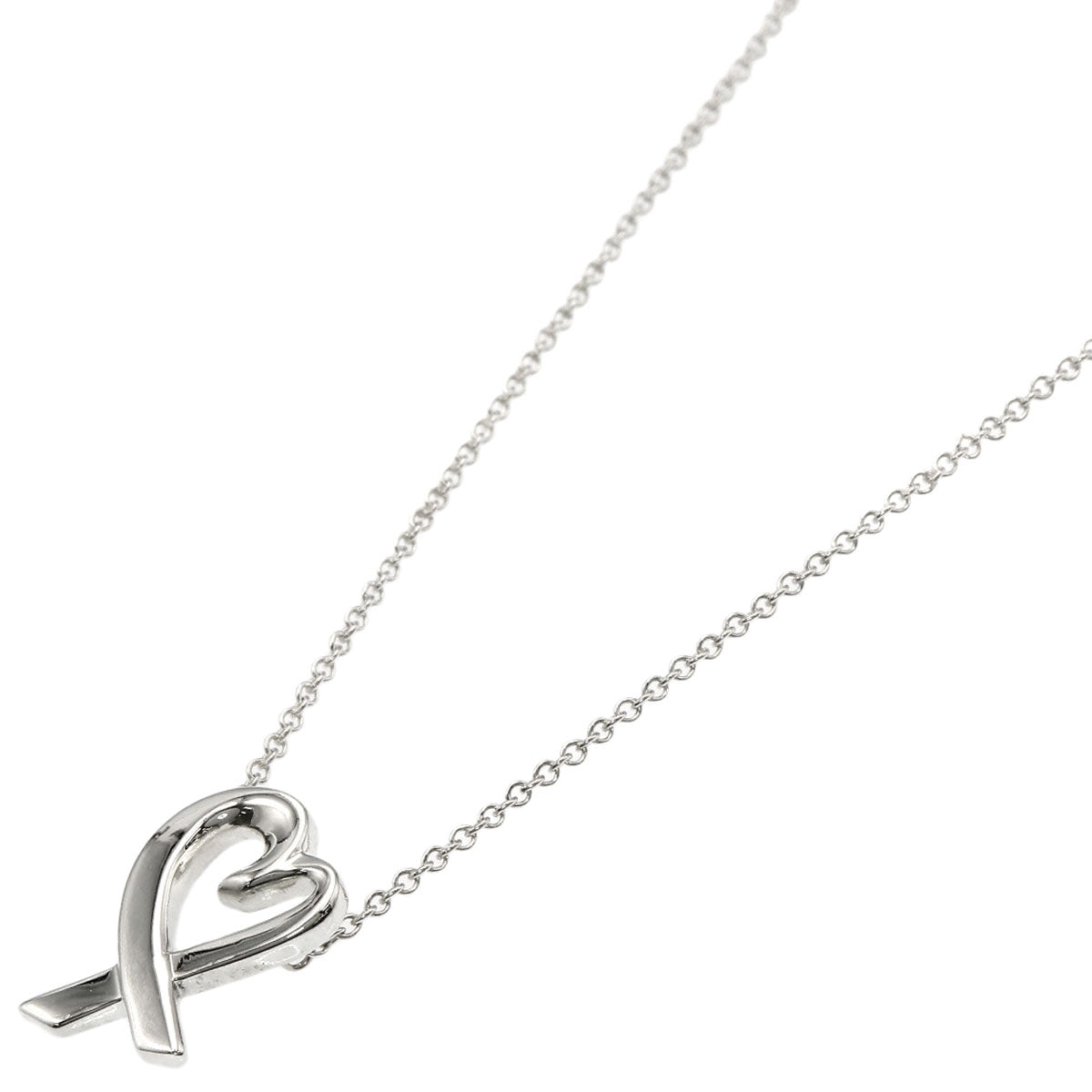 TIFFANY&Co. Loving heart Necklace Silver Ladies [Used]