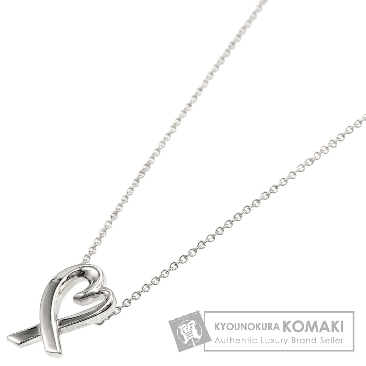 TIFFANY&Co. Loving heart Necklace Silver Ladies [Used]