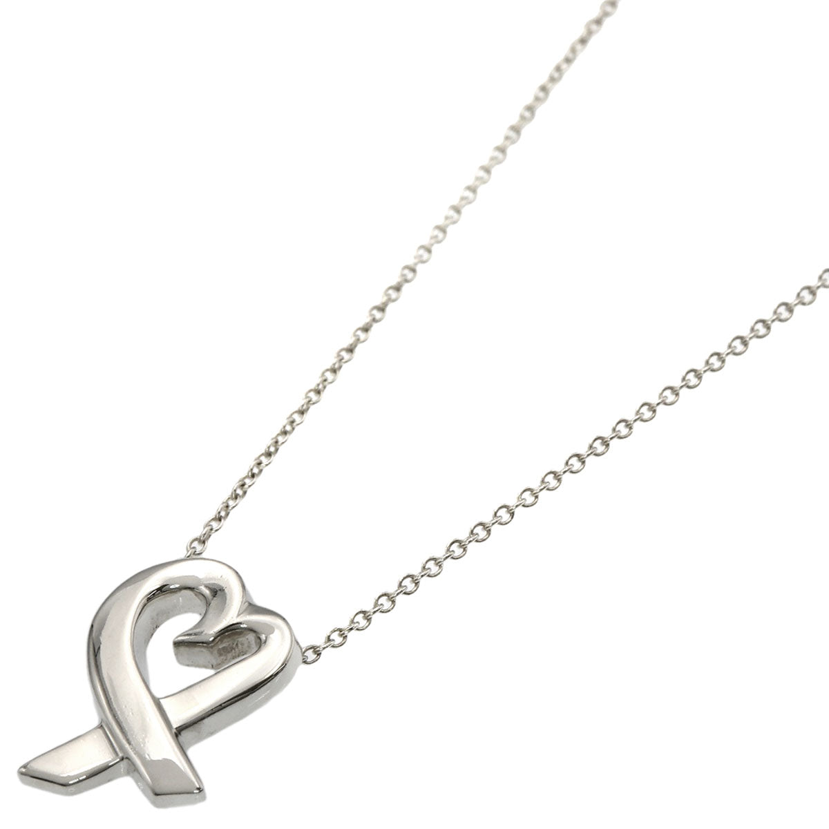 TIFFANY&Co. Loving Heart Necklace Silver Ladies [Used]