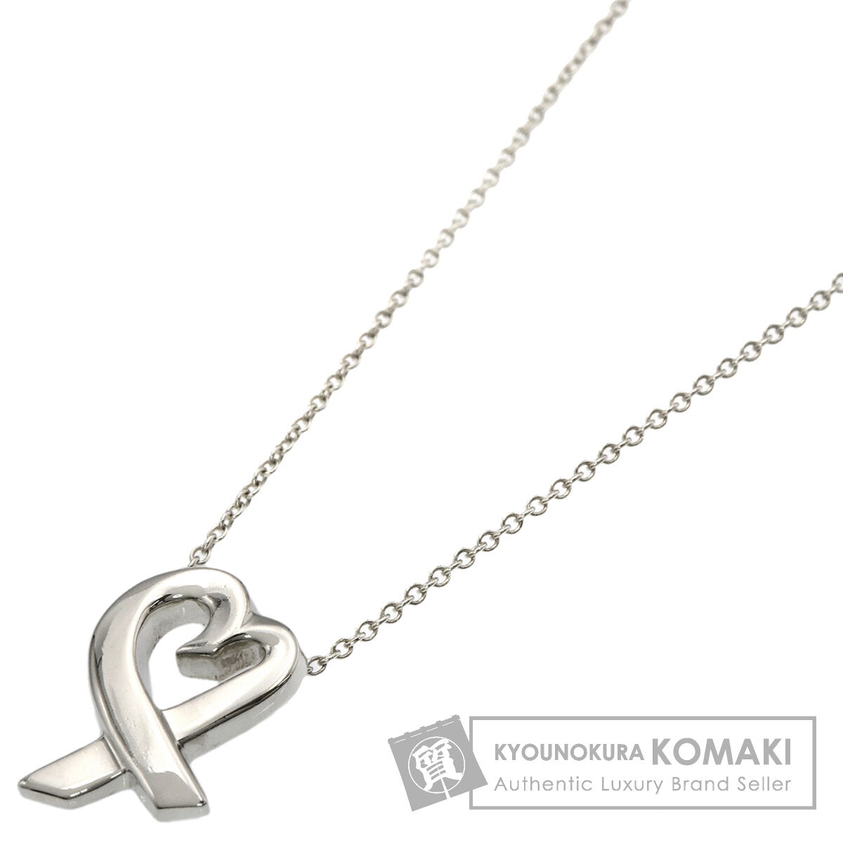 TIFFANY&Co. Loving Heart Necklace Silver Ladies [Used]