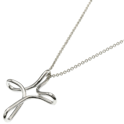 TIFFANY&Co. Open cross Necklace Silver Ladies [Used]