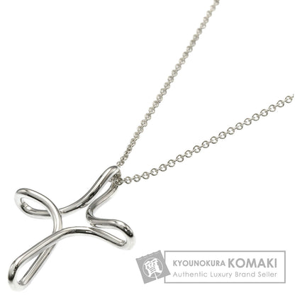 TIFFANY&Co. Open cross Necklace Silver Ladies [Used]