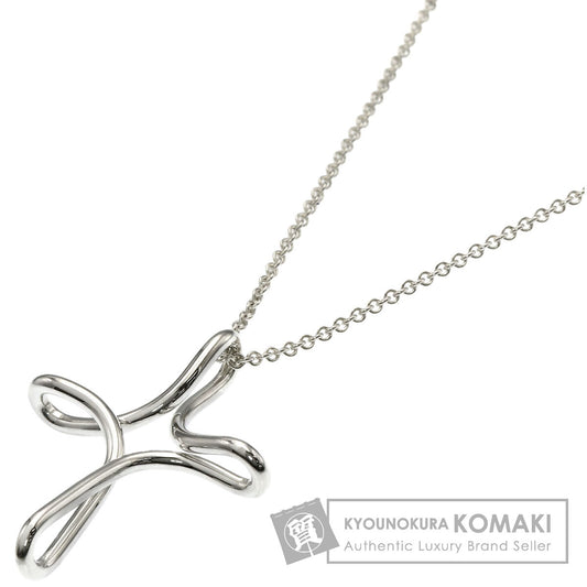 TIFFANY&Co. Open cross Necklace Silver Ladies [Used]
