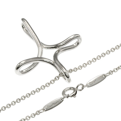 TIFFANY&Co. Open cross Necklace Silver Ladies [Used]