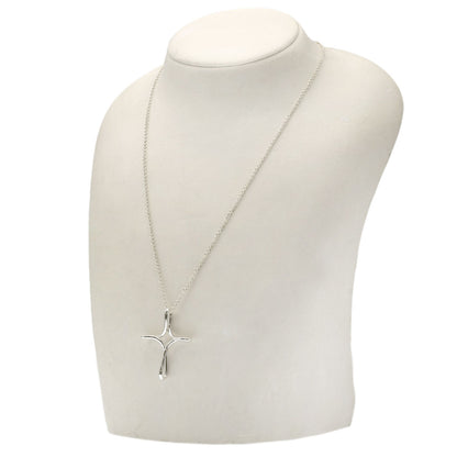 TIFFANY&Co. Open cross Necklace Silver Ladies [Used]