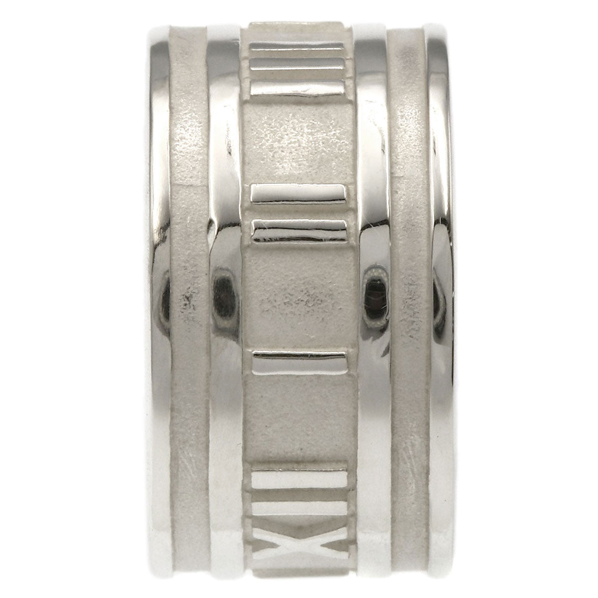 TIFFANY&Co. Atlas wide Ring Silver Ladies [Used]