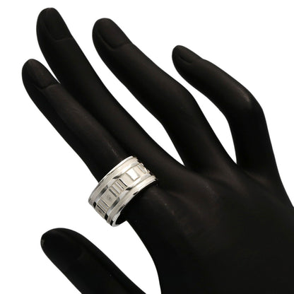 TIFFANY&Co. Atlas wide Ring Silver Ladies [Used]