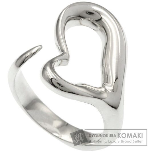 TIFFANY&Co. Open heart Ring Silver Ladies [Used]
