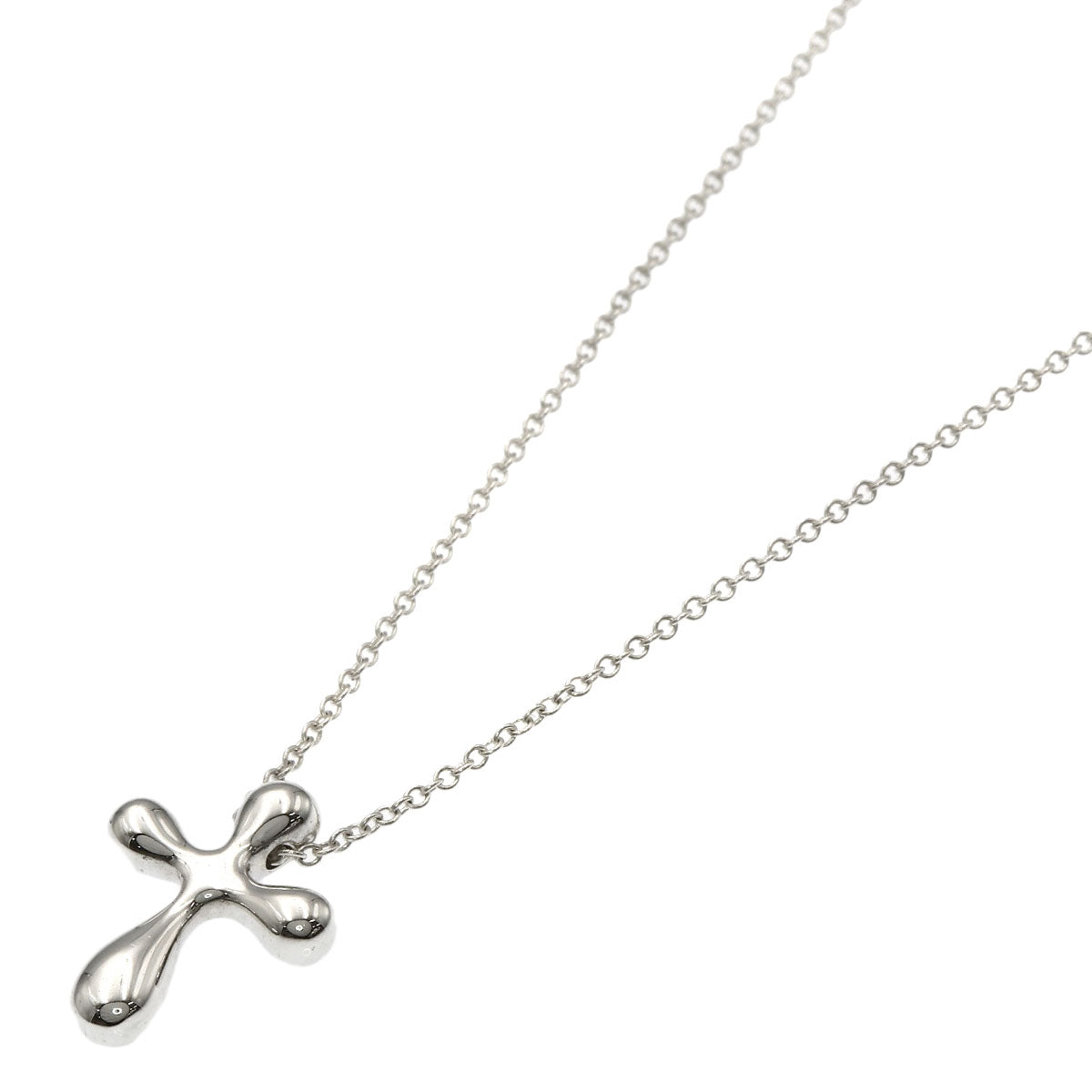 TIFFANY&Co. Small cross Necklace Silver Ladies [Used]