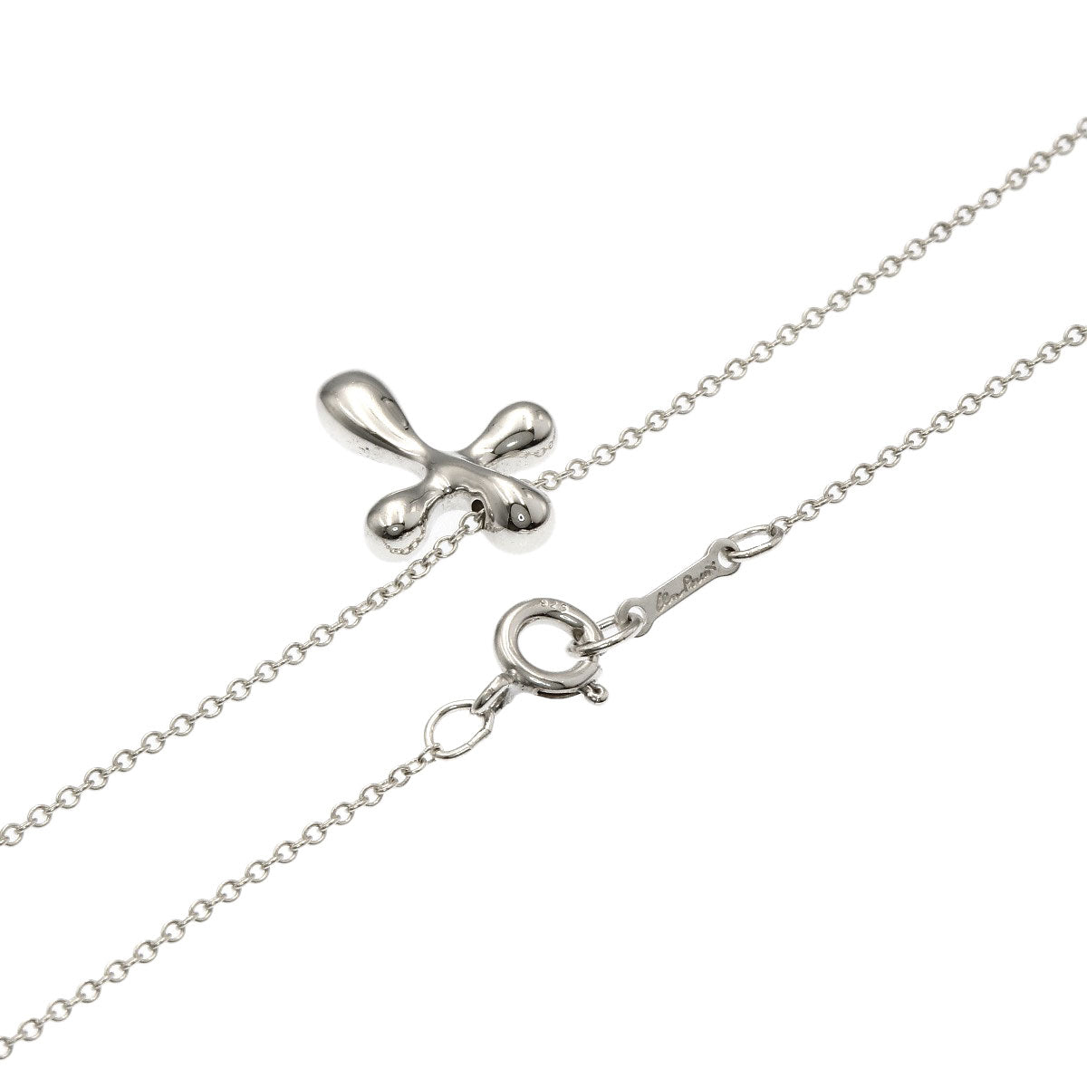 TIFFANY&Co. Small cross Necklace Silver Ladies [Used]