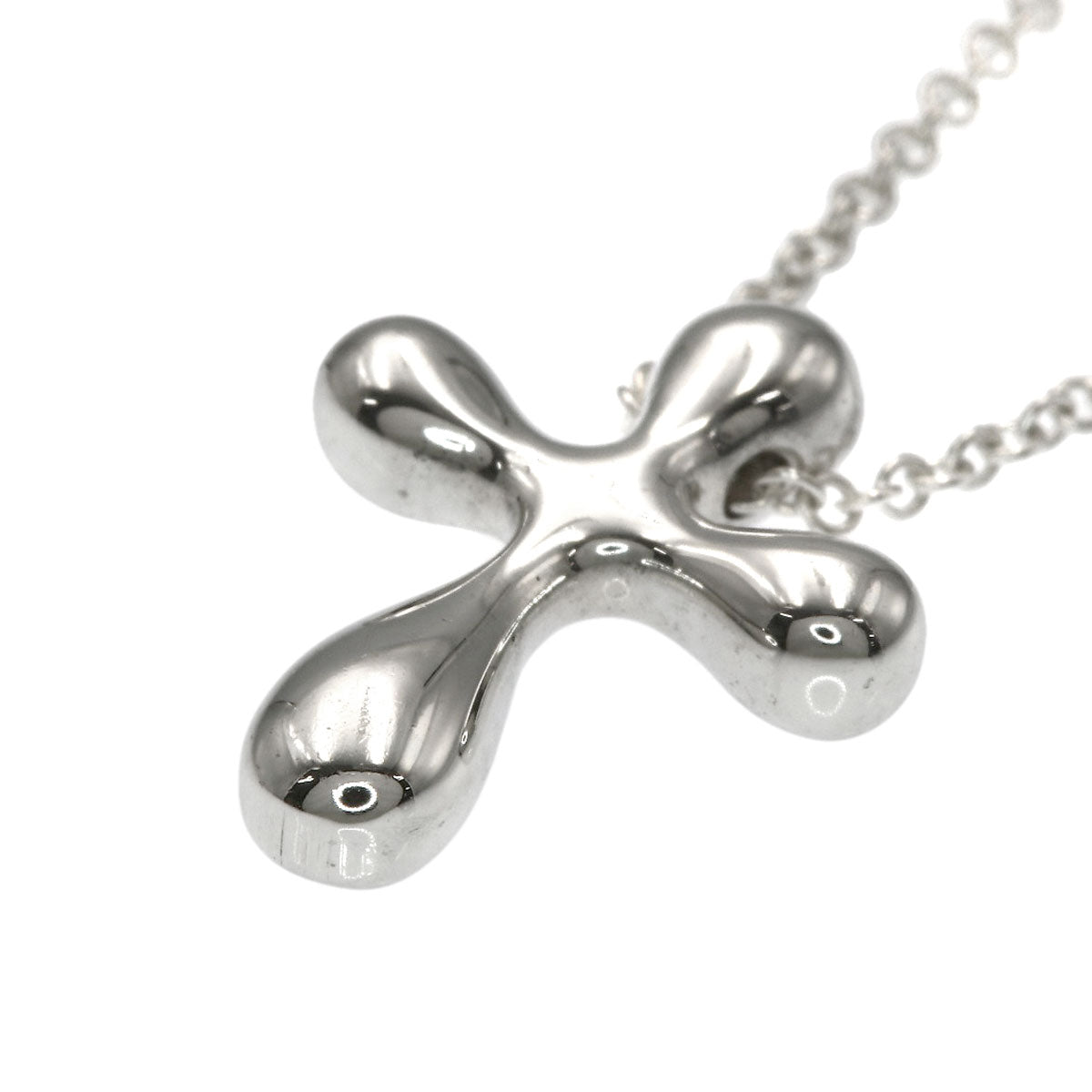 TIFFANY&Co. Small cross Necklace Silver Ladies [Used]