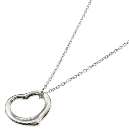TIFFANY&Co. Open heart Necklace Silver Ladies [Used]