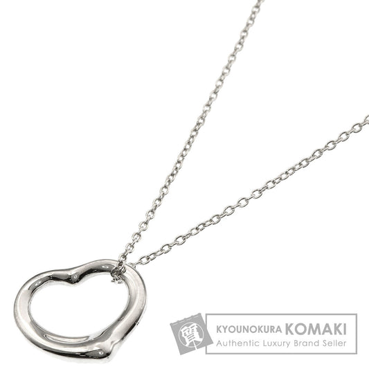 TIFFANY&Co. Open heart Necklace Silver Ladies [Used]