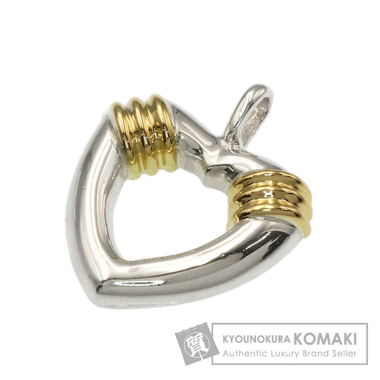 TIFFANY&Co. Heart Two-Tone Pendant top Silver 18K Yellow GoldLadies [Used]
