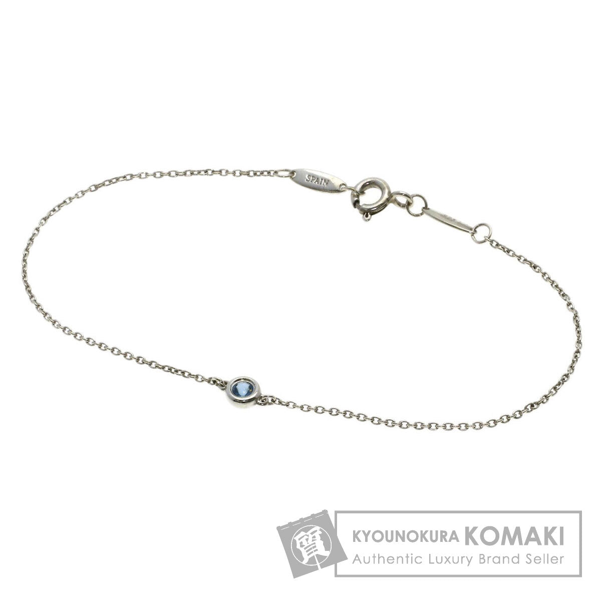 TIFFANY&Co. By The Yard Aquamarine Bracelet Silver Ladies [Used]