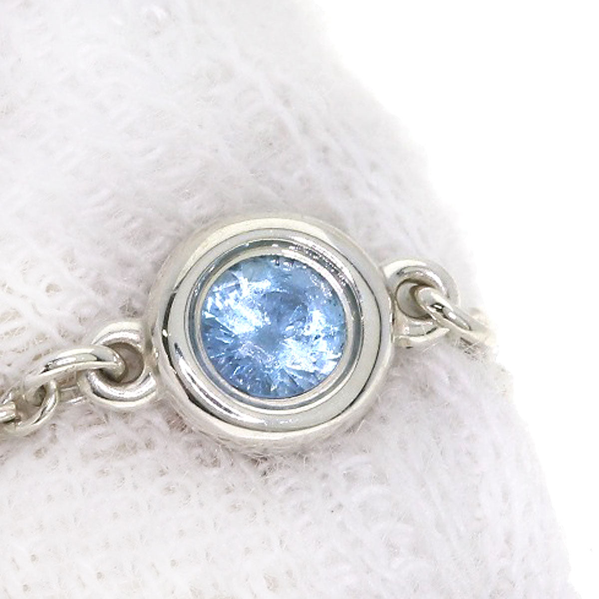 TIFFANY&Co. By The Yard Aquamarine Bracelet Silver Ladies [Used]