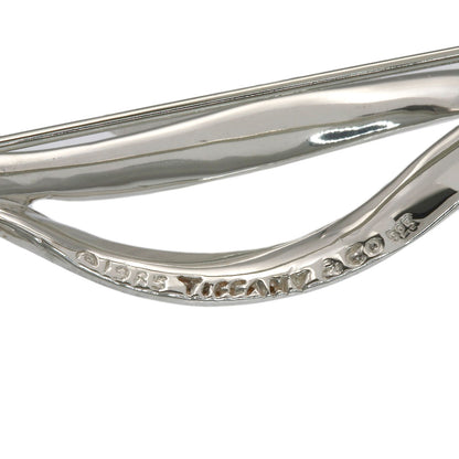 TIFFANY&Co. Ribbon motif Brooch Silver Ladies [Used]