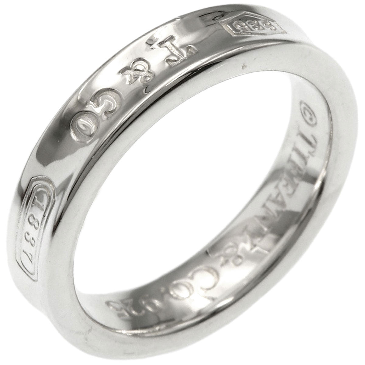 TIFFANY&Co. 1837 Narrow Ring Silver Ladies [Used]