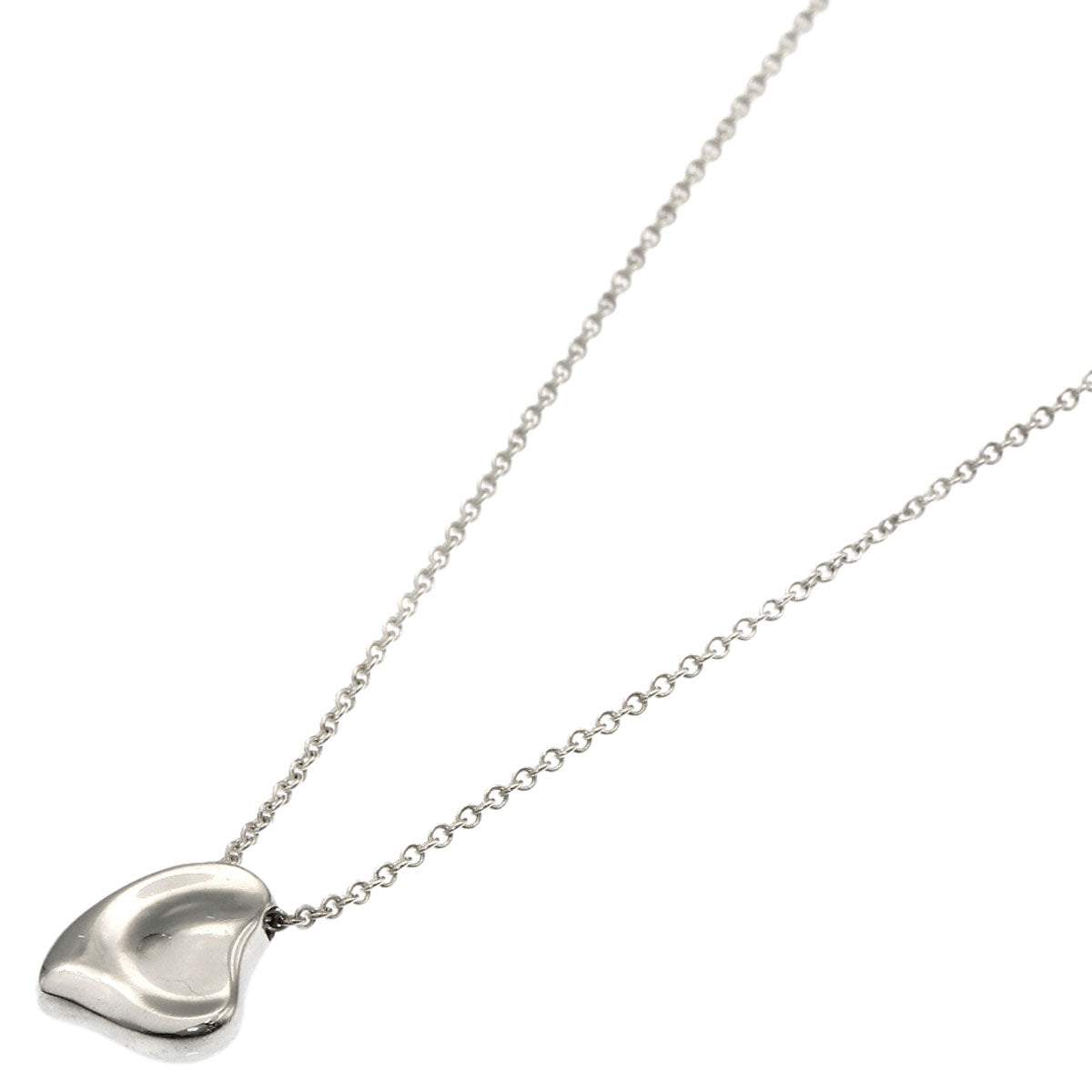 TIFFANY&Co. Full heart Necklace Silver Ladies [Used]
