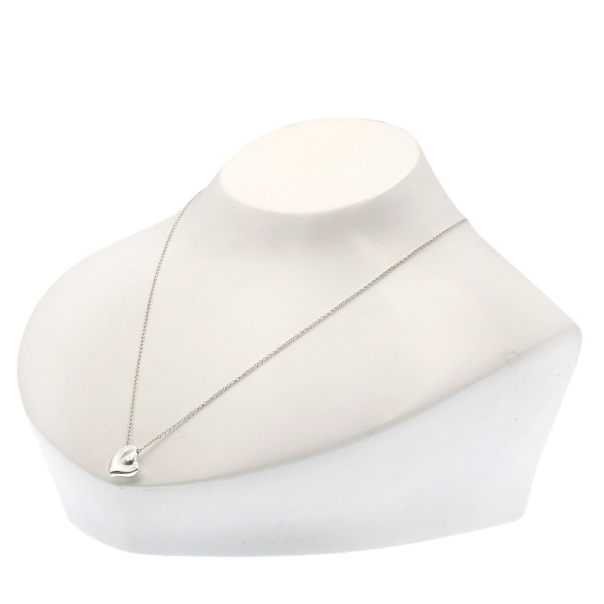 TIFFANY&Co. Full heart Necklace Silver Ladies [Used]