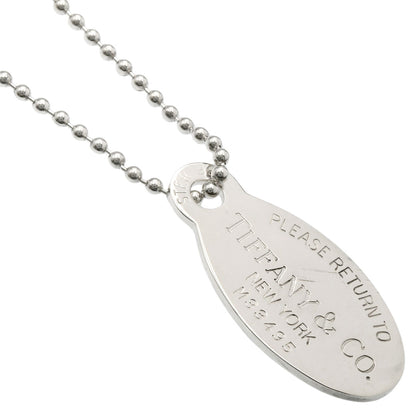 TIFFANY&Co. Return to oval tag Necklace Silver Ladies [Used]