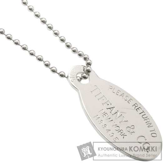 TIFFANY&Co. Return to oval tag Necklace Silver Ladies [Used]