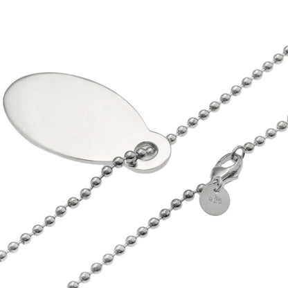 TIFFANY&Co. Return to oval tag Necklace Silver Ladies [Used]