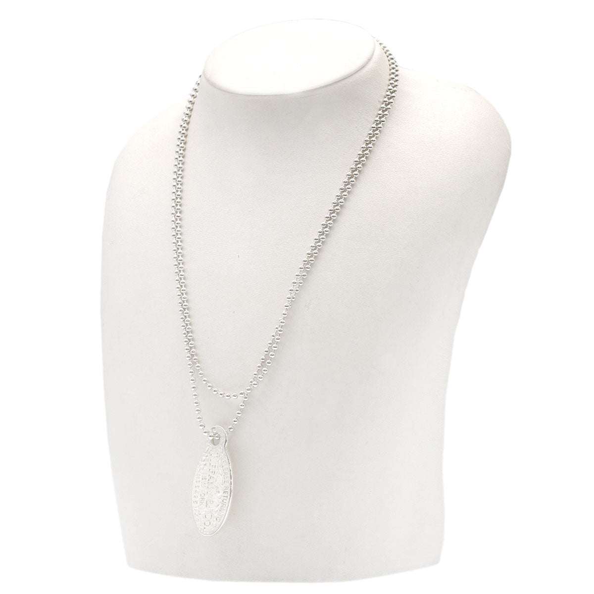 TIFFANY&Co. Return to oval tag Necklace Silver Ladies [Used]