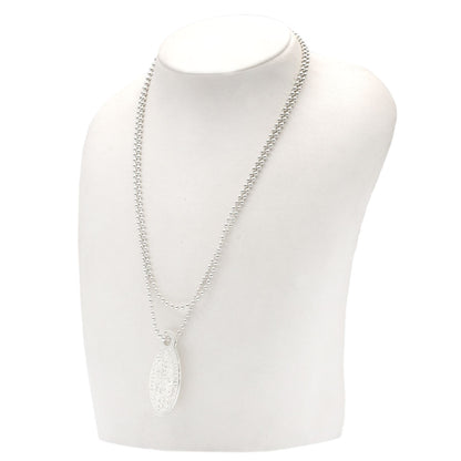 TIFFANY&Co. Return to oval tag Necklace Silver Ladies [Used]